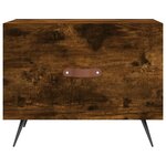 vidaXL Table basse Chêne fumé 50x50x40 cm Bois d'ingénierie