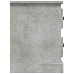 vidaXL Meuble TV gris béton 102x35 5x47 5 cm bois d'ingénierie