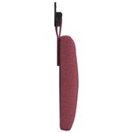 vidaXL Tête de lit suspendue Bordeaux Tissu