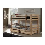 PINO Lot de 2 Tiroirs Pin Massif Naturel 97 5 x 88 5 x 20 cm