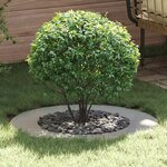 vidaXL Anneau d'arbre plat Argent Ø50 / 80 cm Acier galvanisé