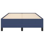 vidaXL Cadre de lit sans matelas bleu 120x190 cm tissu
