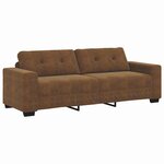 vidaXL Canapé 2 Pièces Marron 221 x 78 x 80 cm Faux cuir