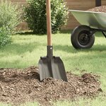 vidaXL Tête de pelle Argent 33 x 21 cm Acier enduit de poudre