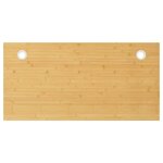 vidaXL Dessus de bureau 110x55x1 5 cm bambou