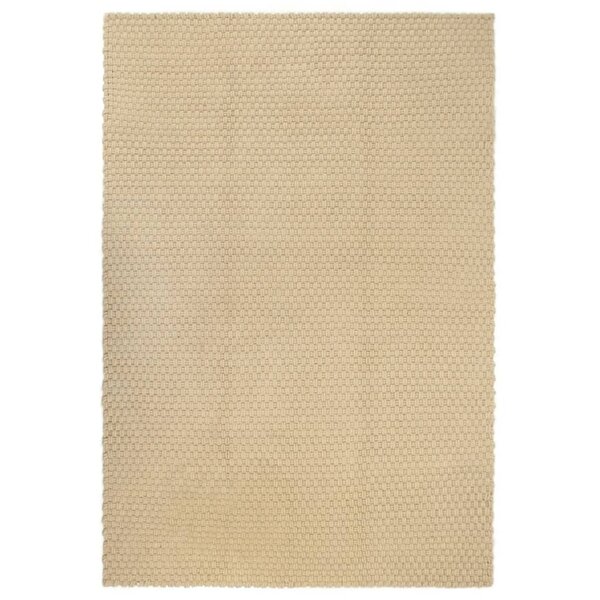 vidaXL Tapis rectangulaire Naturel 160x230 cm Coton