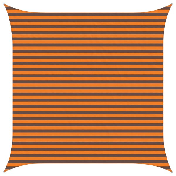 vidaXL Voile d'ombre Orange et marron 3 6 x 3 6 m