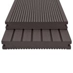 vidaXL Panneaux de terrasse et accessoires WPC 30m² 2 2 m Marron foncé