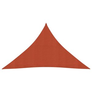 vidaXL Voile d'ombrage 160 g/m² Terre cuite 3x3x4 2 m PEHD