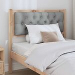 vidaXL Tête de lit Autre Marron et gris clair 90 cm Bois massif en pin