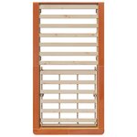 vidaXL Cadre de lit avec stockage Marron cire 90 x 190 cm Bois massif