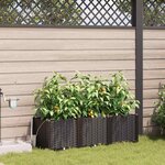 vidaXL Pots de jardin Marron 120 x 40 x 37.5 cm Acier