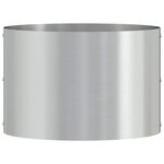 vidaXL Cache-pot de jardin Argent 30 x 30 x 20 cm Acier galvanisé