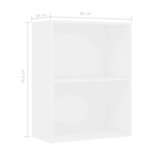 vidaXL Bibliothèque blanc 60x30x76 5 cm bois d'ingénierie