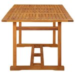 vidaXL Table à dîner de jardin 180x90x75 cm Bois d'acacia solide