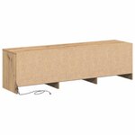 vidaXL Meuble TV Chêne artisanal 140 x 34 x 40 cm Bois d'ingénierie
