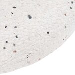 vidaXL Pied de parasol Blanc et Noir 45 x 45 x 40 cm Béton et Métal