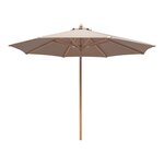 Parasol inclinable mât en bois sable ø 300 cm