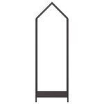 vidaXL Portant de bois chauffage noir 40x25x120 cm