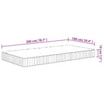 vidaXL Matelas à ressorts ensachés moyen 100x200 cm
