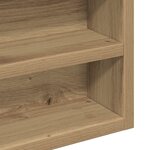 Cabinet Vitrine vidaXL en Chêne Artisan 100x8 5x75 cm en Bois Aggloméré