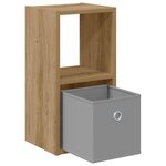 vidaXL Table de chevet Chêne artisanal 25 5 x 22 x 49 5 cm