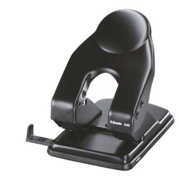 D40 Perforateur 2 trous 40 feuilles Noir ESSELTE