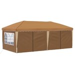 vidaXL Tente de fête pop-up 575 x 288 x 245 cm Beige