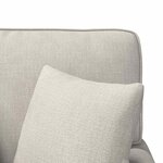 vidaXL Chaise lounge avec jupe Crème 157 x 91 x 91 cm ARES
