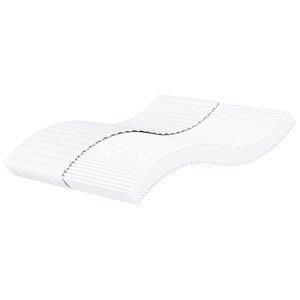 vidaXL Matelas en mousse blanc 180x210 cm dureté H2 H3