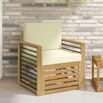 vidaXL Ensemble de canapés d'extérieur Polyester Blanc