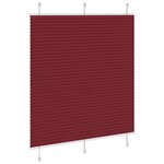 vidaXL Store plissé rouge bordeaux 115x100 cm largeur du tissu 114 4cm