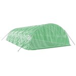 vidaXL Serre avec cadre en acier vert 50 m² 10x5x2 3 m