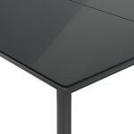 vidaXL Ensemble à manger de jardin et coussins 7 Pièces marron rotin