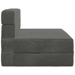 vidaXL Canapé-lit pliable Gris foncé 70 x 80 x 60 cm Tissu