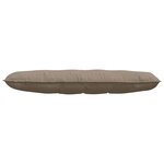 vidaXL Coussin de Dos Taupe 140 x 50 cm Tissu en microfibre