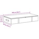 vidaXL Boîte de rangement avec fenêtre transparente 2 pc Tissu intissé