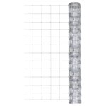 vidaXL Clôture de jardin Acier galvanisé 50x1 25 m Argenté
