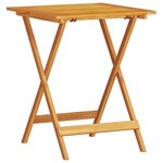 vidaXL Ensemble bistro pliant 3 Pièces Marron Bois d'Acacia Massif
