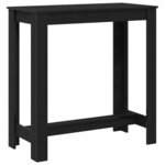 vidaXL Table de bar Chêne noir 102 x 50 x 103 5 cm Bois d'ingénierie