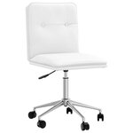 vidaXL Chaise de salle à manger Blanc Similicuir