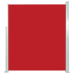 vidaXL Auvent latéral rétractable de patio 120x500 cm Rouge