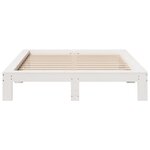 vidaXL Cadre de lit sans matelas blanc 160x200 cm bois de pin massif