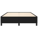 vidaXL Cadre de lit sans matelas noir 140x200 cm tissu