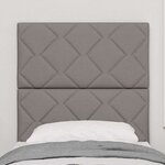vidaXL Tête de lit avec tête de lit Taupe 80 cm Cuir synthétique