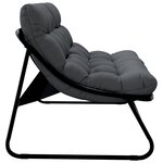 vidaXL Banc de Jardin avec Coussin Noir 110x80x71 cm Acier