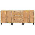vidaXL Buffet 3 Pièces Marron 180 x 33 x 75 cm Bois de mangue massif