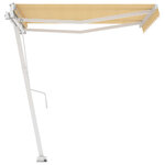 vidaXL Auvent automatique sur pied 300x250 cm Jaune/Blanc