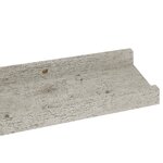 vidaXL Étagères murales 2 Pièces Gris béton 60x9x3 cm