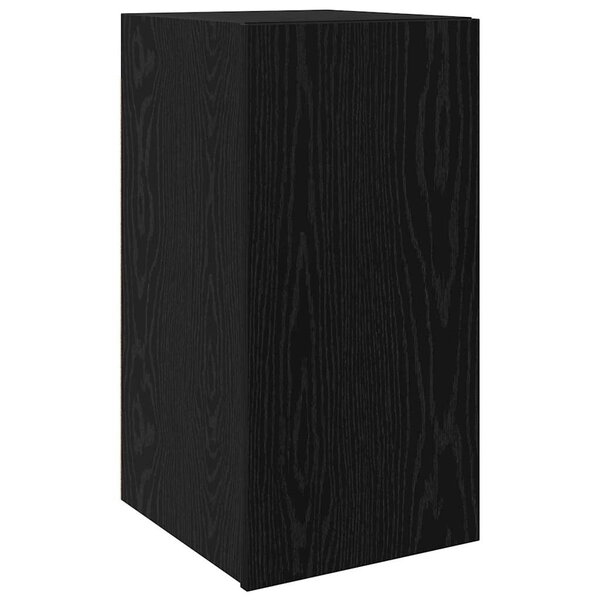 vidaXL Meuble TV mural Chêne noir 30 5 x 30 x 60 cm Bois d'ingénierie